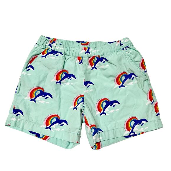 Hanna Andersson Rainbow Poplin Shorts Size 10 - Picture 1 of 6
